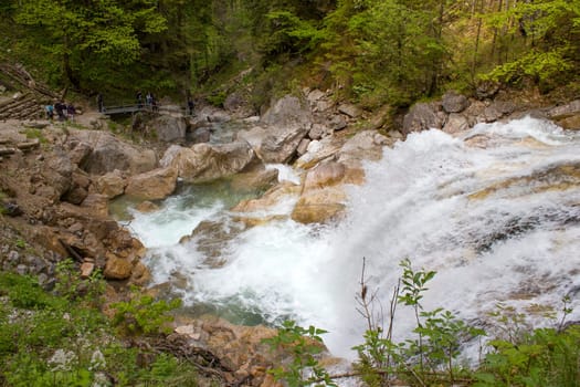 "Pöllatschlucht"" near the castle ""Neuschwanstein"" in Bavaria, Germany"