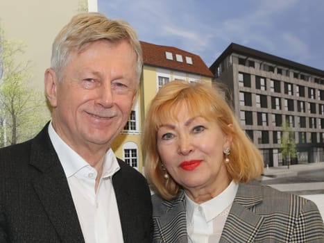 Dr. Karl Gerhold Managing partner of GETEC ENERGIE HOLDING GmbH with wife heidelinde gerhold