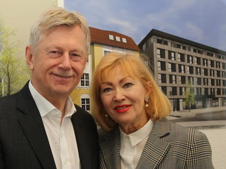 Dr. Karl Gerhold Managing partner of GETEC ENERGIE HOLDING GmbH with wife heidelinde gerhold