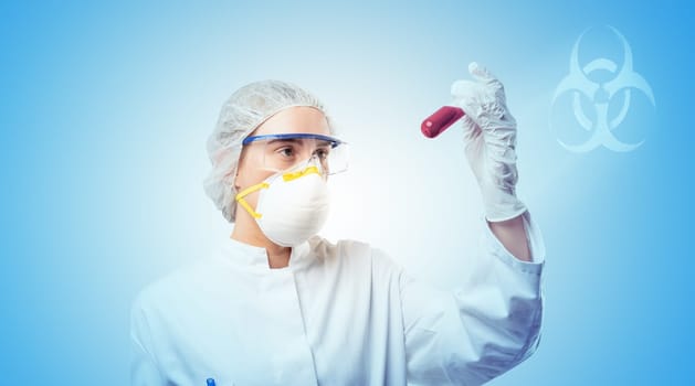a concept image about the biological hazard of viruses and analyses