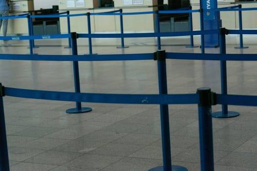 WEEZE, NRW, GERMANY - SEPTEMBER 10, 2018:.View of the check in area of the regional airport Weeze.