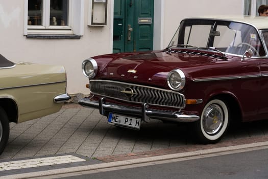 HEILIGENHAUS, NRW, GERMANY - SEPTEMER 10, 2017:.Luxury car Opel Kapitan, 1958, P1 series presented at the annual vintage car show in Heiligenhaus