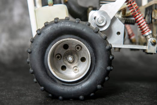 detail of an off road RC car wheel