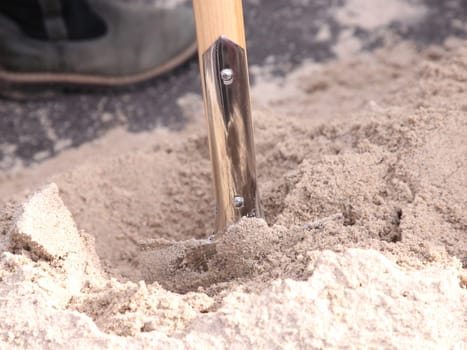 Groundbreaking in the sand
