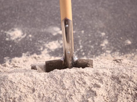 Groundbreaking in the sand