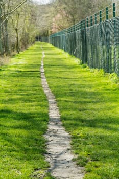 landscape - a little way with a fence