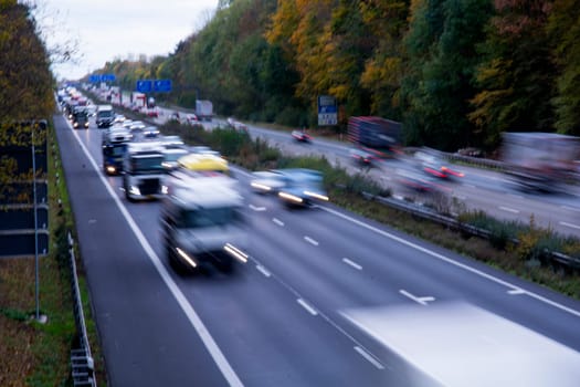 traffic on the highway