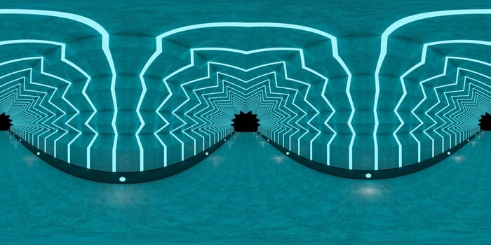 3d illustration, 3d rendering, vr 360 panorama abstract images of the geometry background