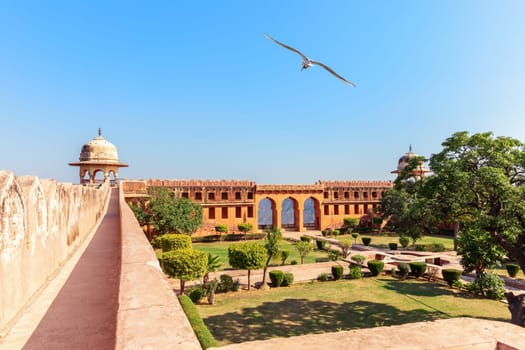 Jaigarh Fort courtyard in Jaipur, Rajasthan, India.