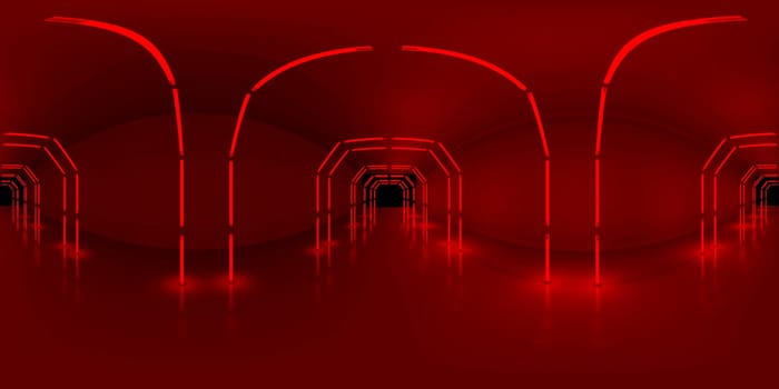 3d illustration, 3d rendering, vr 360 panorama abstract images of the geometry background