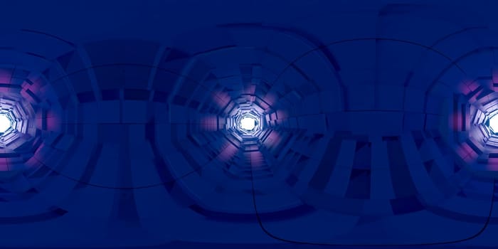 3d illustration, 3d rendering, vr 360 panorama abstract images of the geometry background