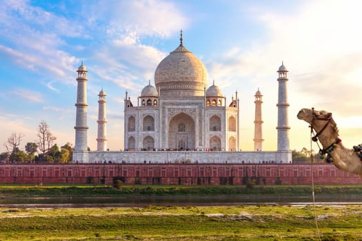 Taj Mahal, exotic place of India, Agra.