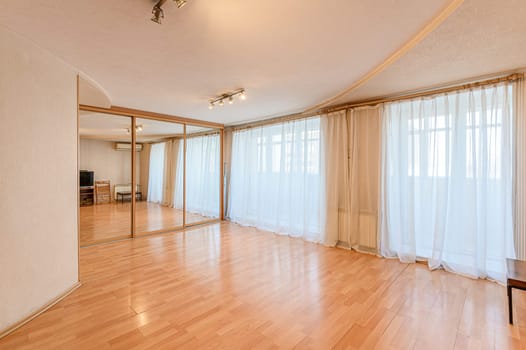 Russia, Moscow- November 15, 2019: interior room apartment modern bright cozy atmosphere. general cleaning, home decoration, preparation of house for sale