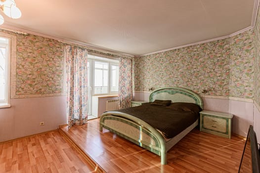 Russia, Moscow- November 15, 2019: interior room apartment modern bright cozy atmosphere. general cleaning, home decoration, preparation of house for sale