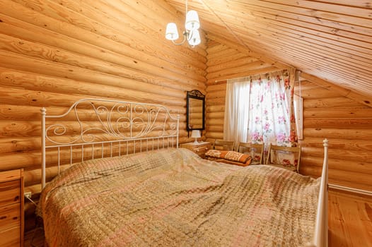 Russia, Moscow- November 15, 2019: interior room apartment modern bright cozy atmosphere. general cleaning, home decoration, preparation of house for sale. wooden country house