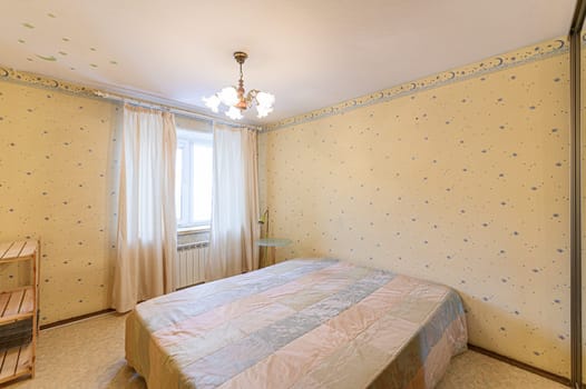 Russia, Moscow- November 15, 2019: interior room apartment modern bright cozy atmosphere. general cleaning, home decoration, preparation of house for sale