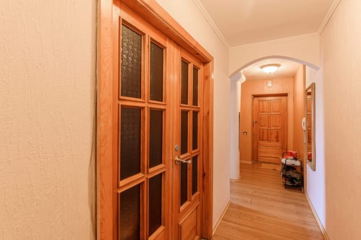Russia, Moscow- November 15, 2019: interior room apartment modern bright cozy atmosphere. general cleaning, home decoration, preparation of house for sale