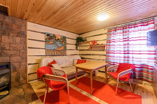Russia, Moscow- November 15, 2019: interior room apartment modern bright cozy atmosphere. general cleaning, home decoration, bathhouse, sauna