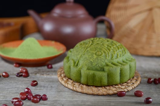Mooncake ,Chinese mid autumn festival food.
