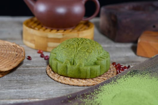 Mooncake ,Chinese mid autumn festival food.
