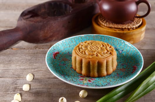 Mooncake ,Chinese mid autumn festival food.