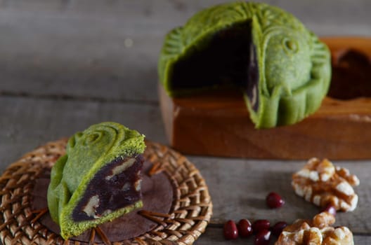 Mooncake ,Chinese mid autumn festival food.