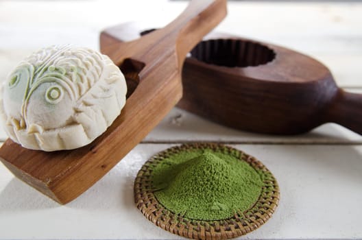 Mooncake ,Chinese mid autumn festival food.