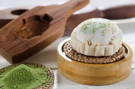 Mooncake ,Chinese mid autumn festival food.