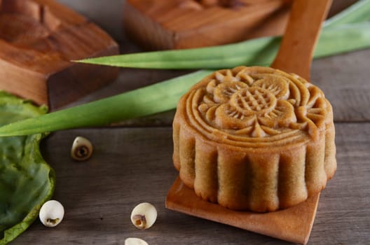 Mooncake ,Chinese mid autumn festival food.