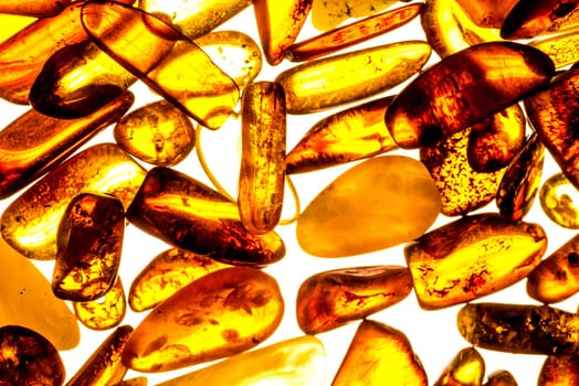amber with inclusions