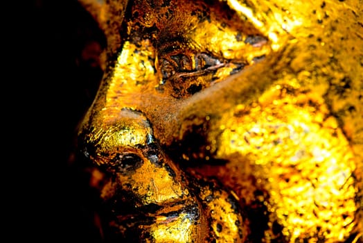 old golden Buddha figure