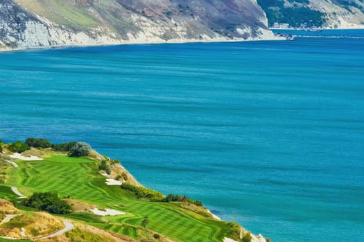 Golf Course on the Sea Shore of Black Sea