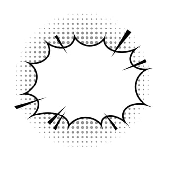 Comics Book Background. Colorful Halftone Pattern. Cartoon Speech Bubble. Dotted Texture.