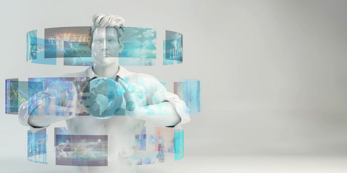 Technology Trends and Trending Current Data News Concept