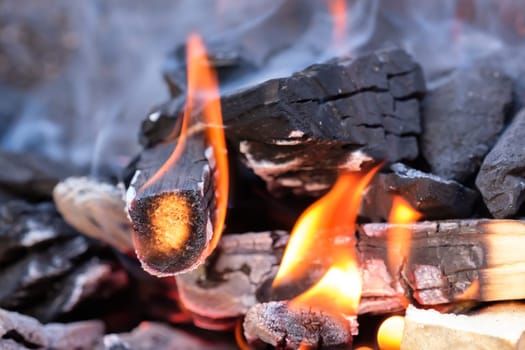 Flame fire wood charcoal heat warmth