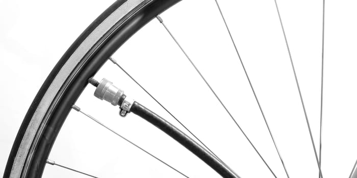 Biycicle tire with tyre pump and tube