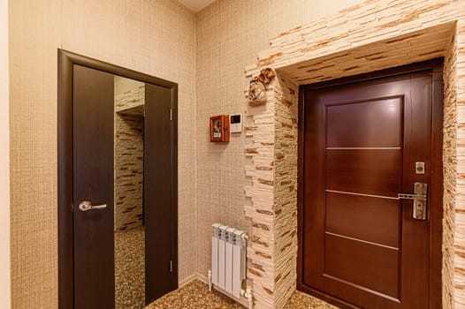 Russia, Moscow- December 05, 2019: interior room apartment modern bright cozy atmosphere. general cleaning, home decoration, preparation of house for sale