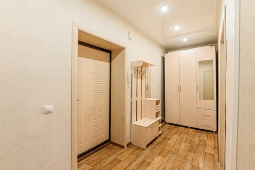 Russia, Moscow- December 05, 2019: interior room apartment modern bright cozy atmosphere. general cleaning, home decoration, preparation of house for sale