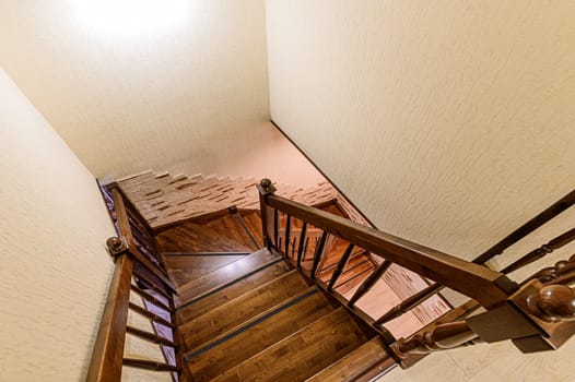 Russia, Moscow- December 05, 2019: interior room apartment modern bright cozy atmosphere. general cleaning, home decoration, preparation of house for sale. stairs, steps