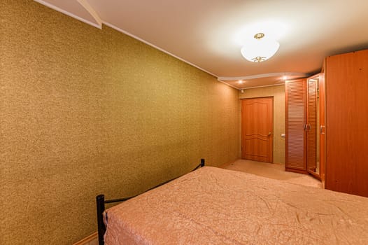 Russia, Moscow- December 05, 2019: interior room apartment modern bright cozy atmosphere. general cleaning, home decoration, preparation of house for sale