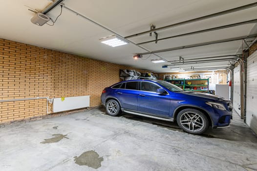 Russia, Moscow- December 05, 2019: interior room bright modern car garage