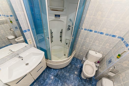 Russia, Moscow- December 05, 2019: interior room apartment modern bright cozy atmosphere. general cleaning, home decoration, preparation of house for sale