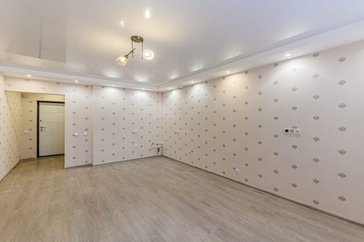 Russia, Moscow- December 05, 2019: interior room apartment modern bright cozy atmosphere. general cleaning, home decoration, preparation of house for sale