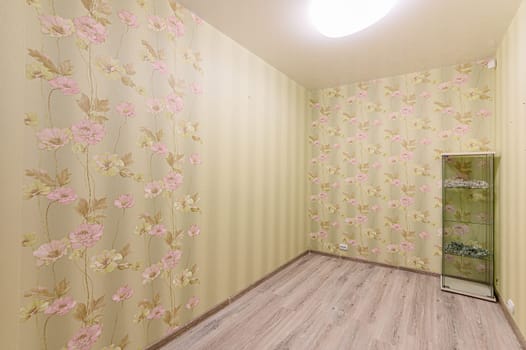 Russia, Moscow- December 05, 2019: interior room apartment modern bright cozy atmosphere. general cleaning, home decoration, preparation of house for sale