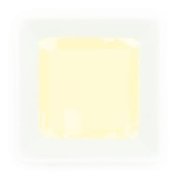 Rape oil in a white square bow and top view