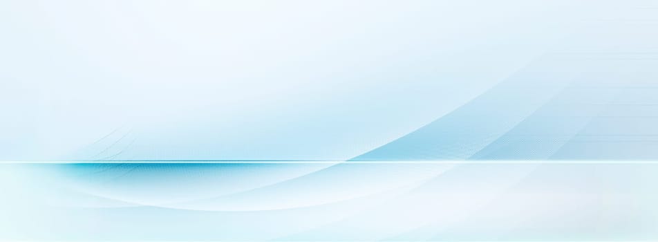 abstract light blue and white motion lines on blurred light blue horizontal background banner