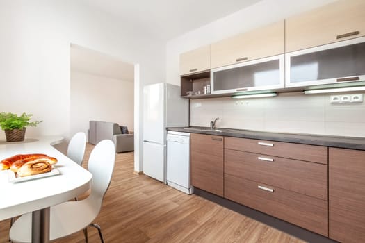 Interior photo shoot in a modern apartment. High quality photo