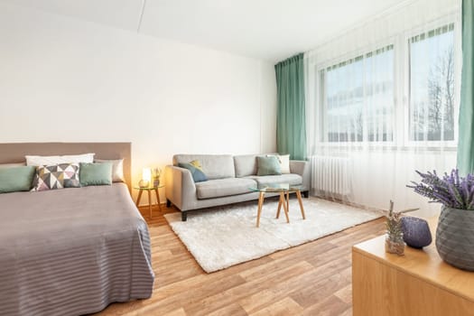 Interior photo shoot in a modern apartment. High quality photo