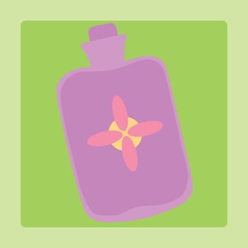 Medical rubber heating pad symbol sign pictogram