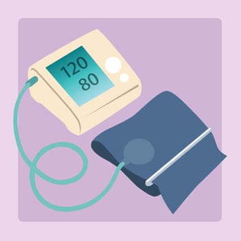 Sphygmomanometer measures blood pressure readings of 120 80 medical device